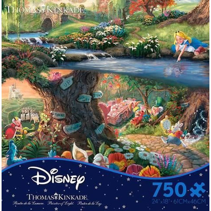 Thomas Kinkade Disney Dreams - Alice In Wonderland | Mind Games Geelong