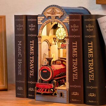 DIY  Bookends Time Travel